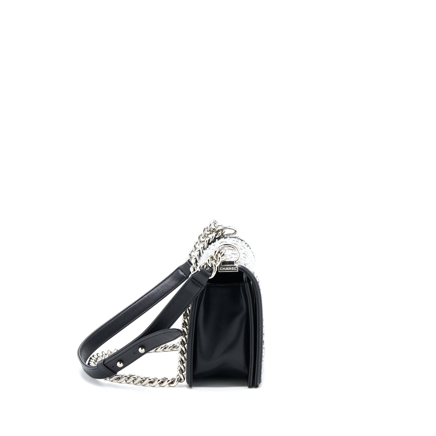 Chanel Medium Boy Bag Limited Lambskin Black/White