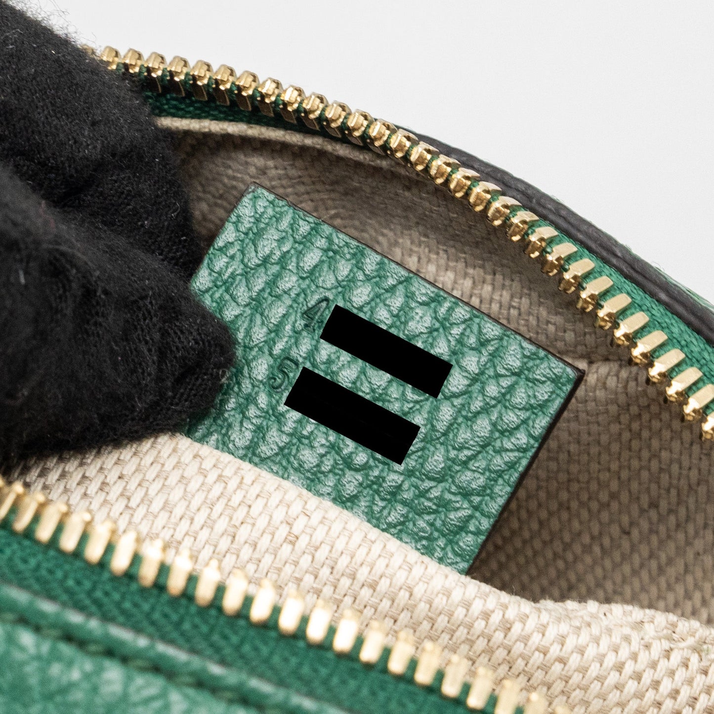 Gucci disco soho camera bag calfskin green L