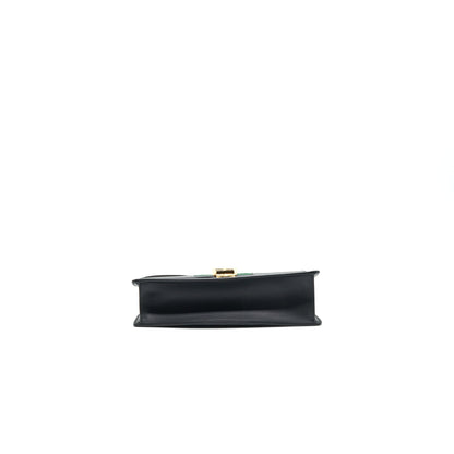 GUCCI SYLVIA SMALL LEATHER BAG BLACK
