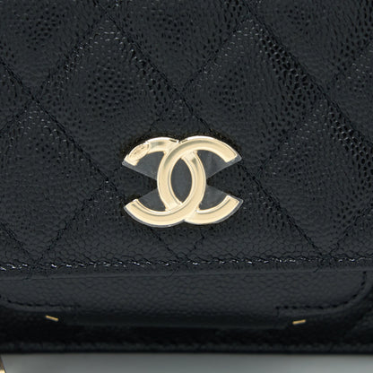 Chanel Mini Business Affinity Caviar Black L (Microchip)