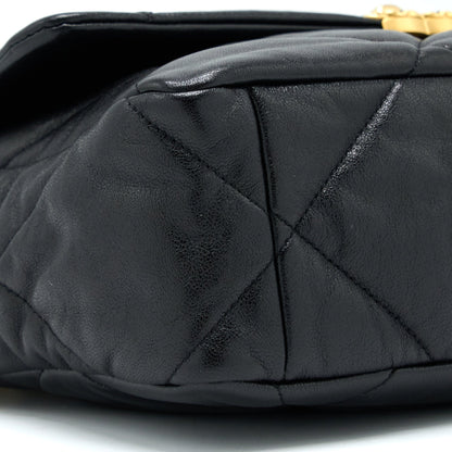 Chanel Medium 19 Bag Goatskin Black Multicolour Hardware