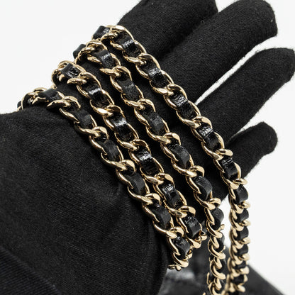 CHANEL 24S Mini 31 Clutch with Chain Shiny Lambskin Black L (microchip)