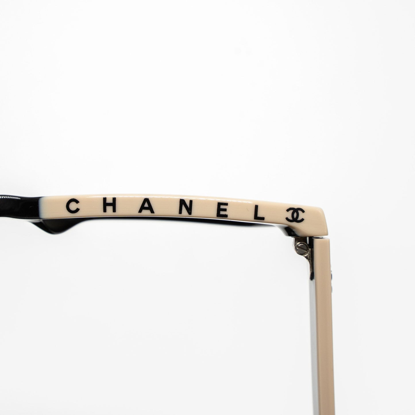 Chanel 5417 Square Sunglasses Black/Beige