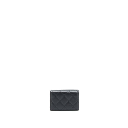 Chanel 2.55 Small Compact Wallet Black