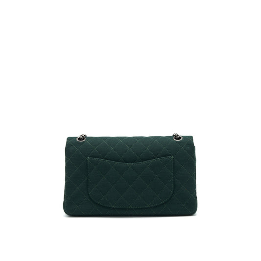 Chanel reissue 2.55 226 Flap Bag fabric Dark green