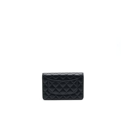 Chanel Caviar Classic Wallet on Chain black Caviar