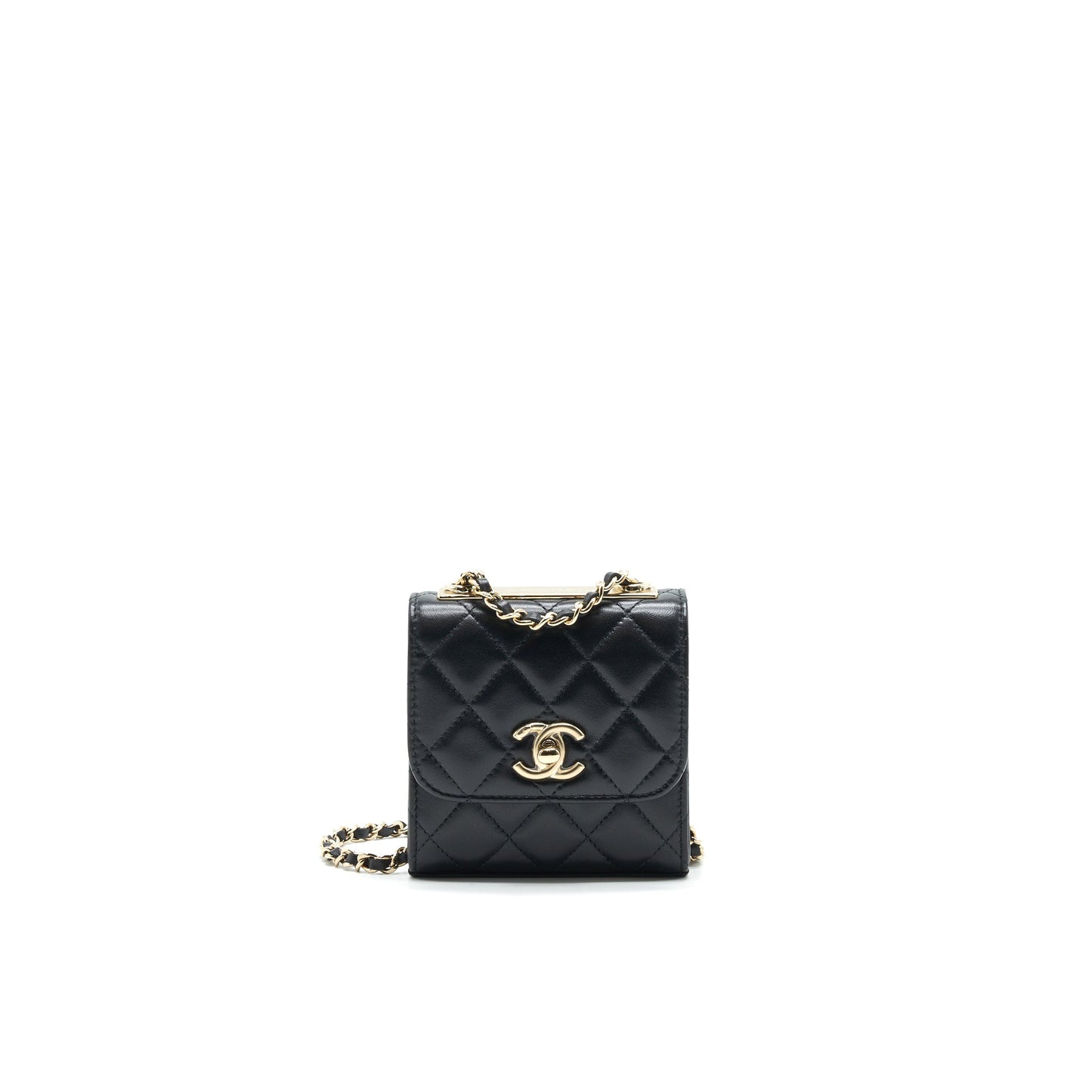 CHANEL MINI TRENDY CC CHAIN WALLET BLACK L
