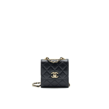 CHANEL MINI TRENDY CC CHAIN WALLET BLACK L
