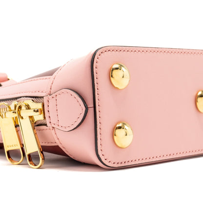 Gucci Horsebit 1955 mini top handle bag calfskin multicolour pink
