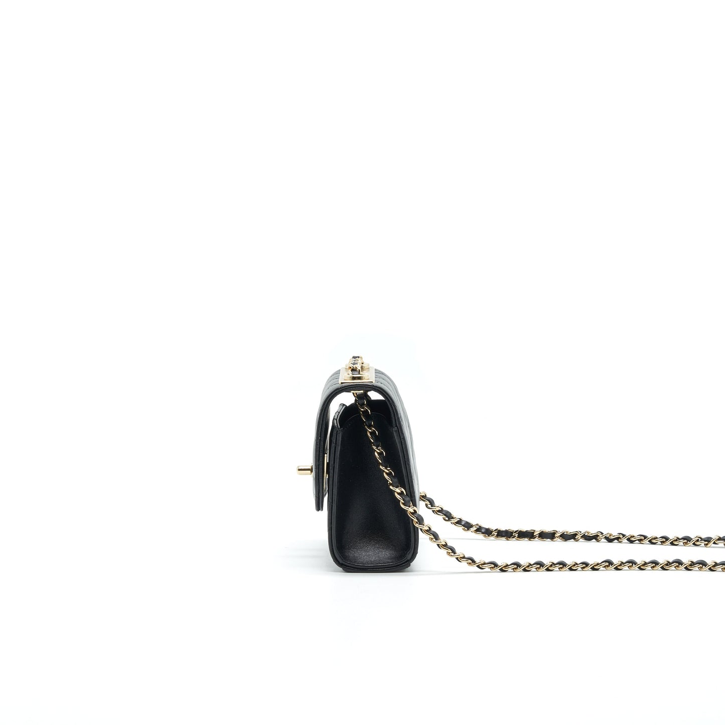 CHANEL MINI TRENDY CC CHAIN WALLET BLACK L