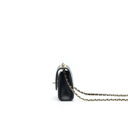 CHANEL MINI TRENDY CC CHAIN WALLET BLACK L
