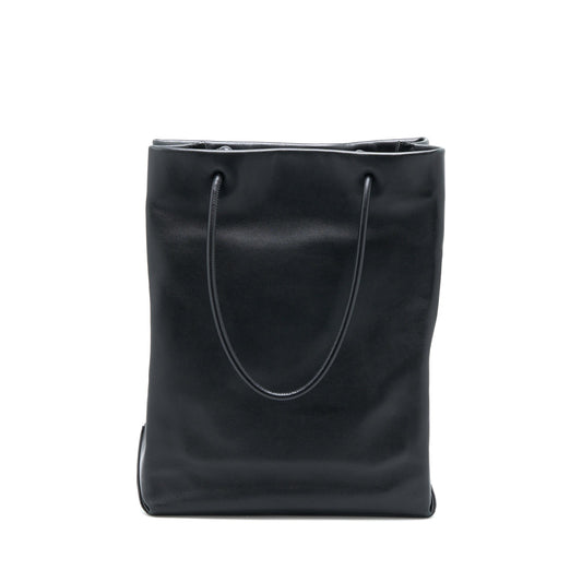 Chanel Vintage Cambon Tote Bag Calfskin Black