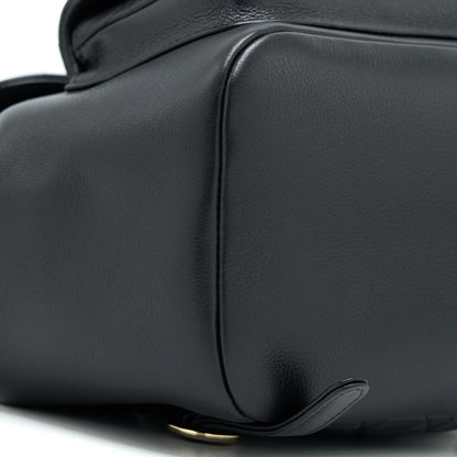Chanel 23C Large Duma Backpack Calfskin Black L (Microchip)