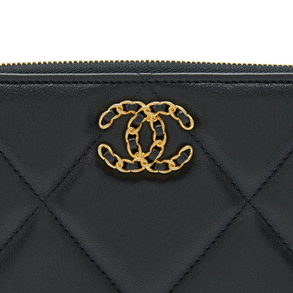 Chanel 19 Pouch Lambskin Black
