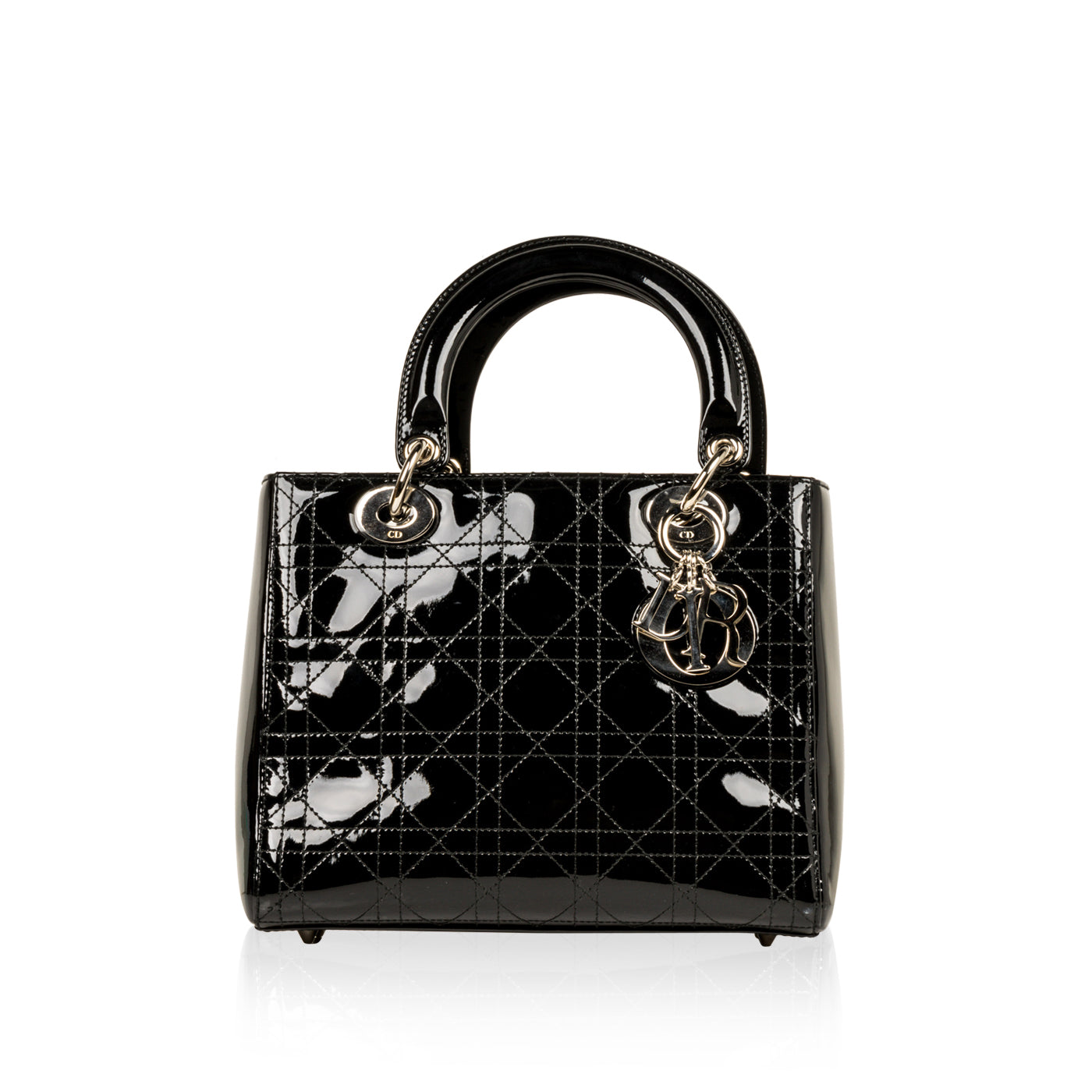 Christian Dior Lady Dior Medium Patent