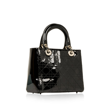 Christian Dior Lady Dior Medium Patent