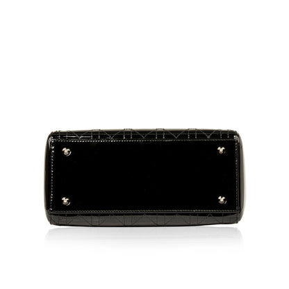 Christian Dior Lady Dior Medium Patent