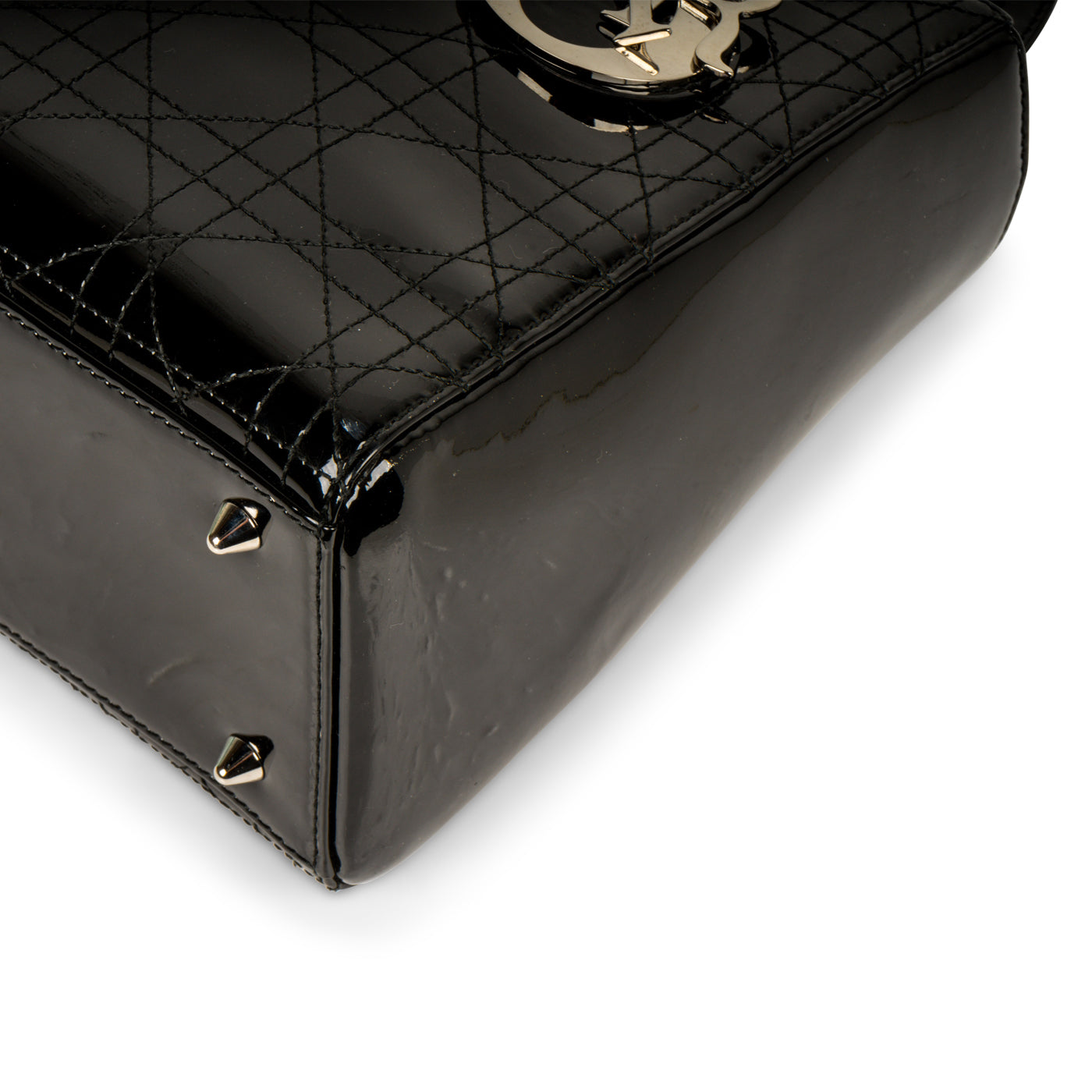 Christian Dior Lady Dior Medium Patent