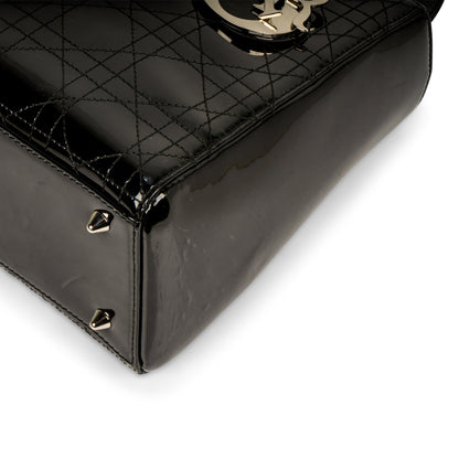 Christian Dior Lady Dior Medium Patent