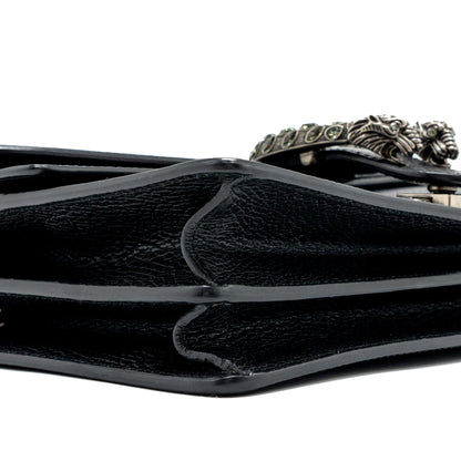 Gucci Dionysus Shoulder Bag Calfskin Black Ruthenium Hardware