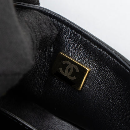 Chanel Super Mini Boy Bag Caviar Black Brushed  (Microchip)