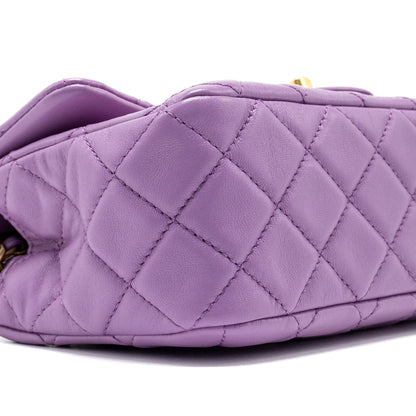Chanel 22s Pearl Crush Mini Rectangular Flap Bag Lambskin Purple  (microchip)