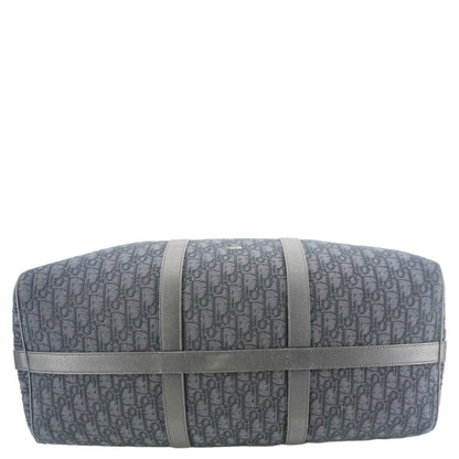 CHRISTIAN DIOR Diorissimo Canvas Duffle Bag Black