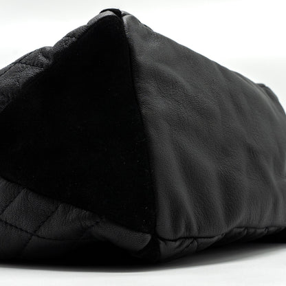 Chanel Bucket Bag Goatskin/Sue Calfskin Black