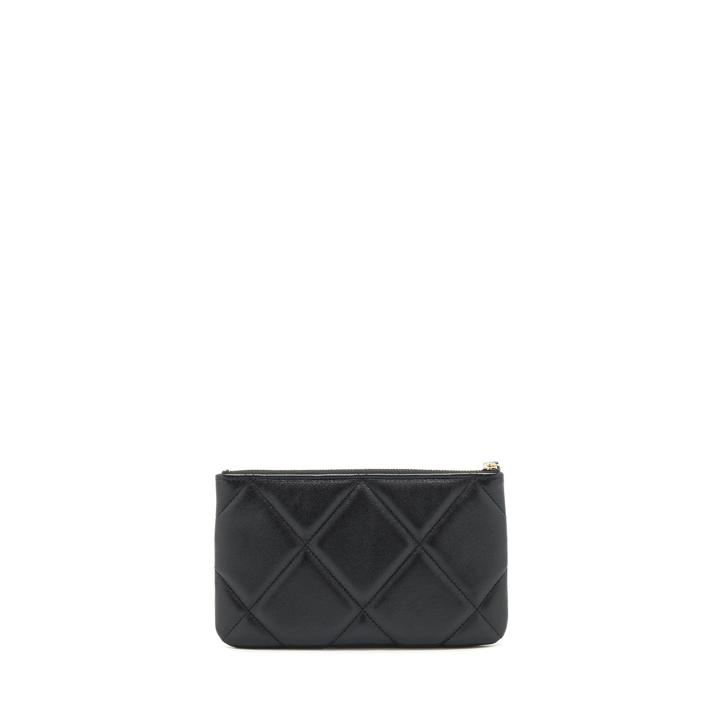Chanel 19 Small pouch Goatskin Black