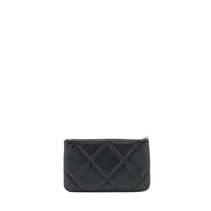 Chanel 19 Small pouch Goatskin Black