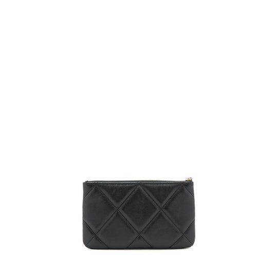 Chanel 19 Small pouch Goatskin Black