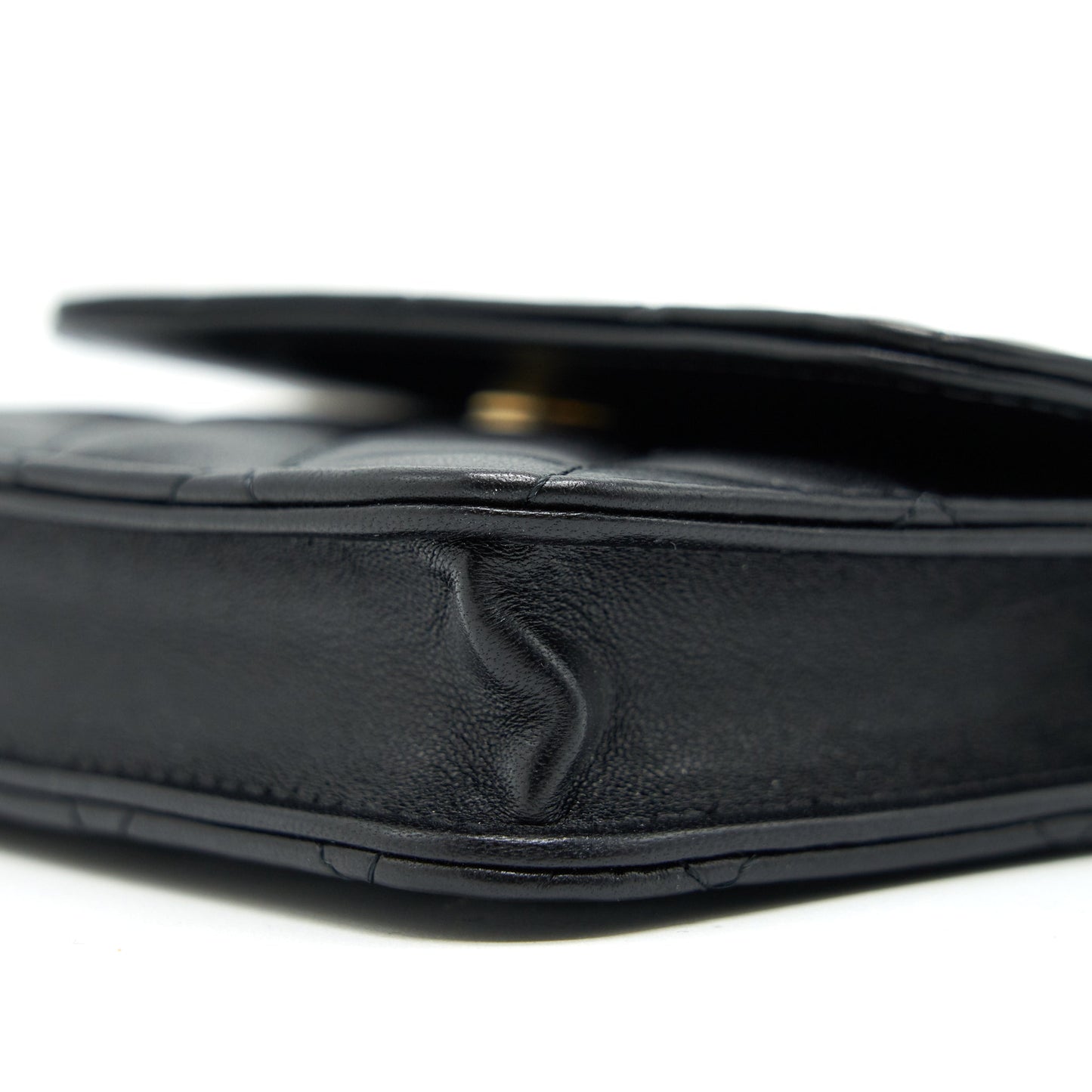 Chanel Pearl crush mini Belt coins Purse/ Card holder black