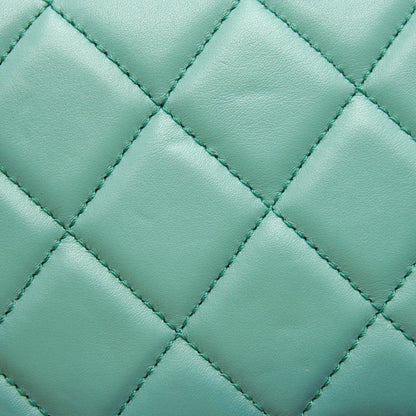 CHANEl Medium Leboy Bag Green Ruthenium Hardware