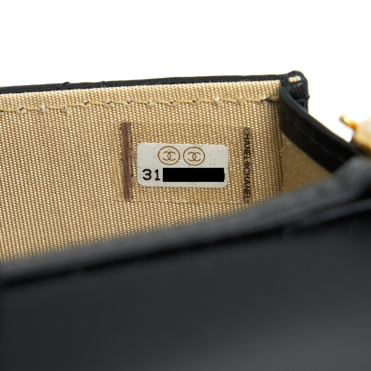 Chanel Pearl crush mini Belt coins Purse/ Card holder black