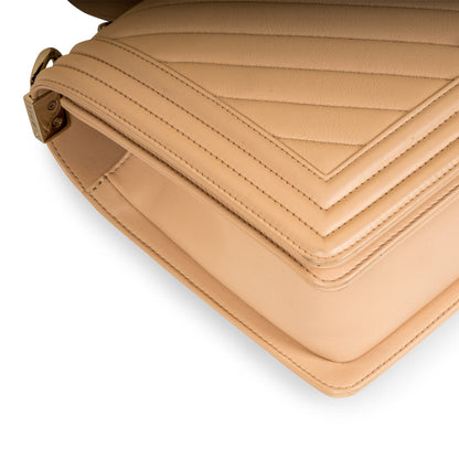 Chanel Large Boy Bag - Chevron Lambskin