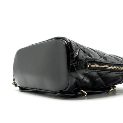 Chanel 22A Backpack Patent Black L (Microchip)