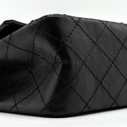 Chanel Mini 2.55 Reissue Flap Bag Aged Calfskin Black