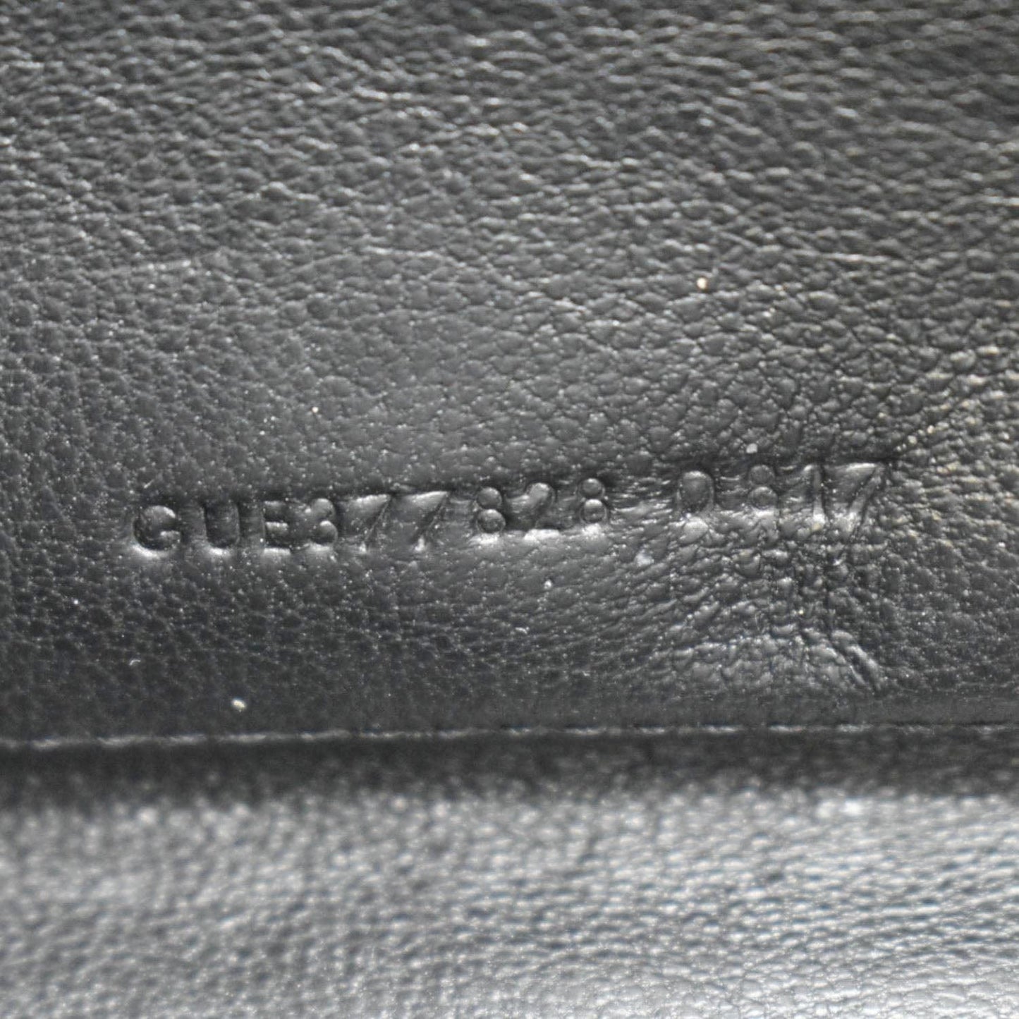 YVES SAINT LAURENT Cassandre Chain Wallet Leather Crossbody Bag Black