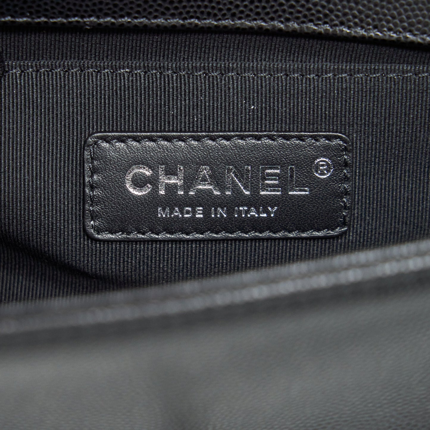 Chanel Small Boy Bag Caviar Black Ruthenium Hardware