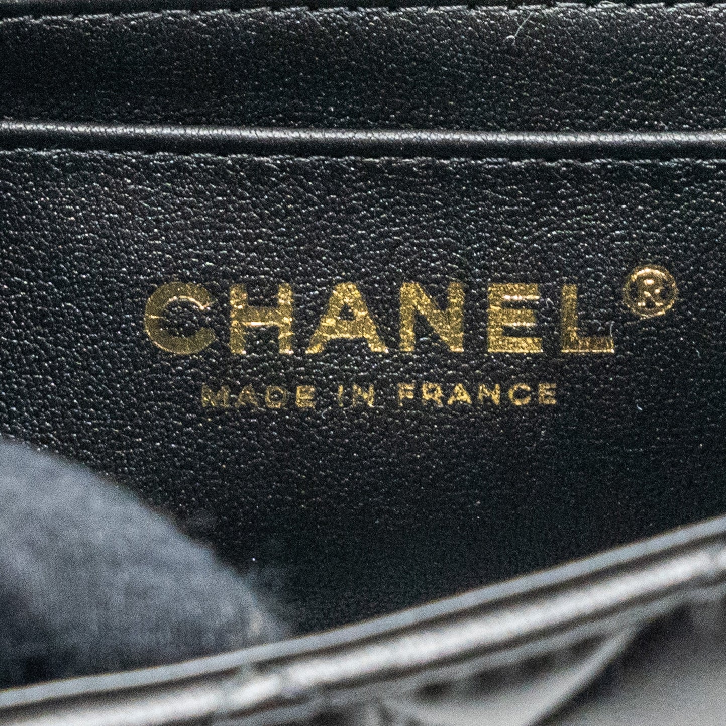 Chanel top handle mini rectangular flap bag lambskin black L (microchip)