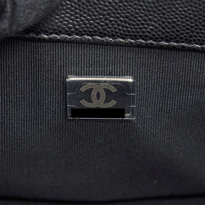 Chanel Small Boy Bag Caviar Black Ruthenium Hardware
