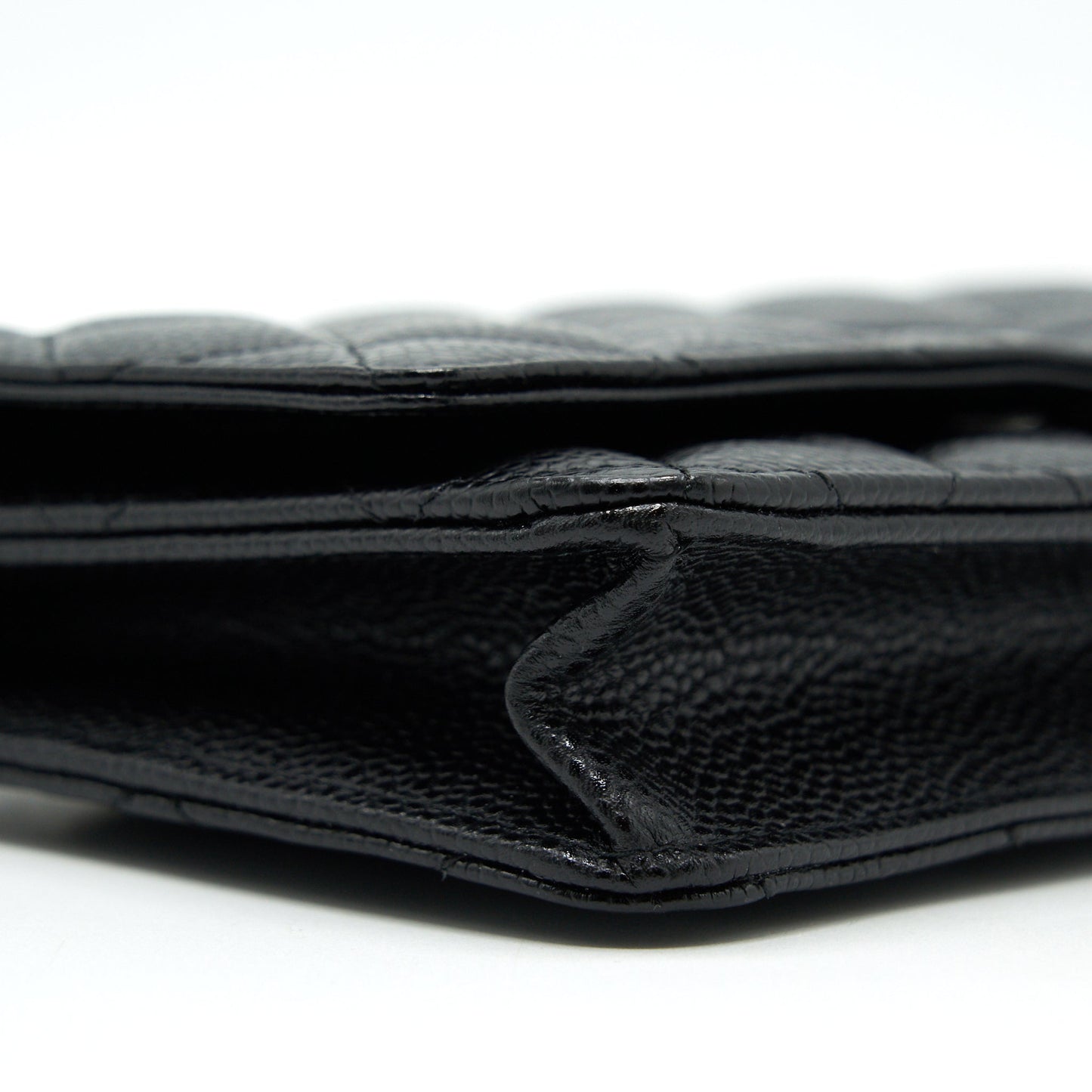 Chanel Caviar Classic Wallet on Chain black Caviar