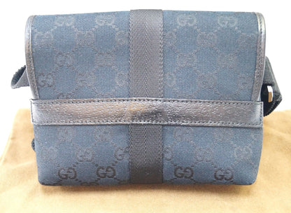 GUCCI GG Monogram Black Waist Bag 131236