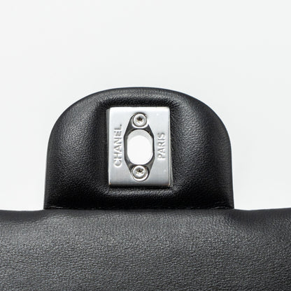 Chanel mini rectangular flap bag lambskin black  (MICrochip)