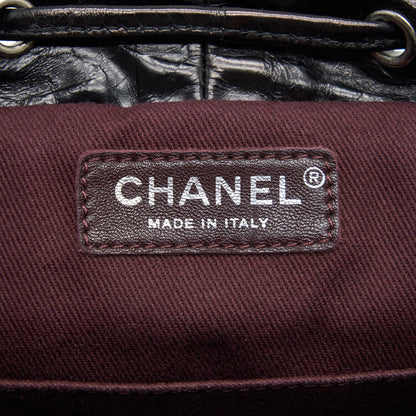 Chanel Mountain Small Backpack Shearling With Quilted Calfskin Ruthenium Hardware