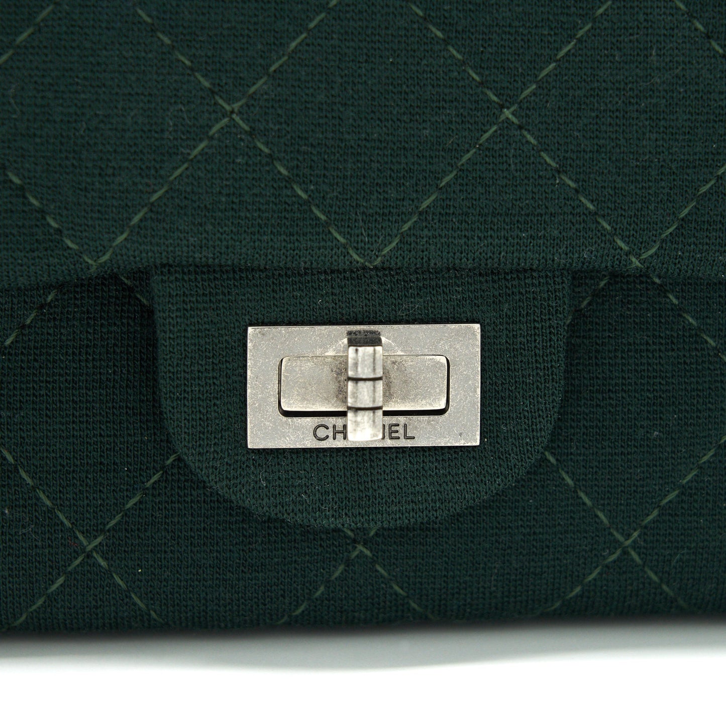 Chanel reissue 2.55 226 Flap Bag fabric Dark green