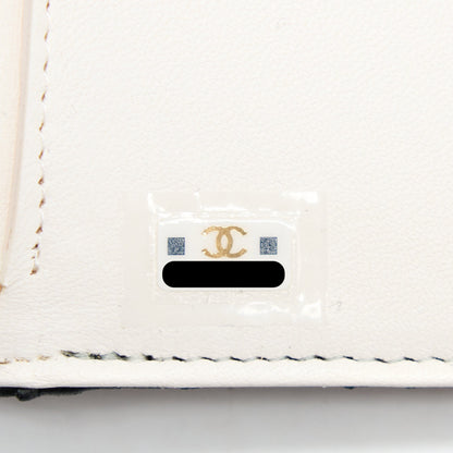 Chanel 22B Mini Book Card Holder Lambskin Black L (Microchip)