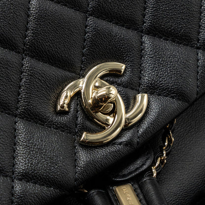 Chanel 23A Triple Pack Backpack Calfskin Black L (microchip)