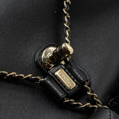 Chanel 23A Triple Pack Backpack Calfskin Black L (microchip)