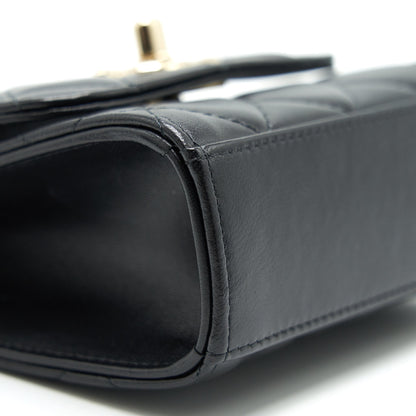 CHANEL MINI TRENDY CC CHAIN WALLET BLACK L